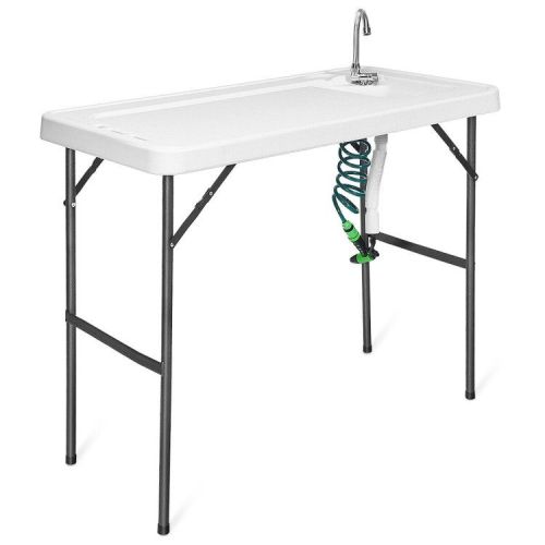 Folding Cleaning Sink Faucet Cutting Camping Table with Sprayer Folding Cleaning Sink Faucet Cutting Camping Table with Sprayer